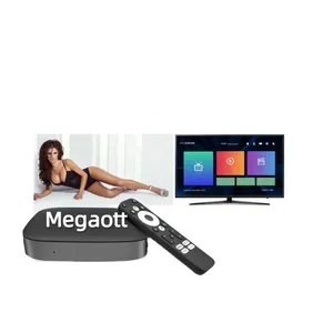 Оптовая продажа 4K Megaott Android TV Box реселлер цена бесплатный демо-проектор Smart TV M3U