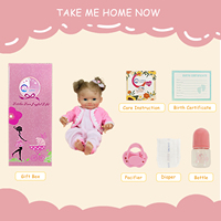 Poupée Reborn en Silicone Platine de 16 Pouces, Bébé Fille Nouveau-né, Cheveux Bouclés Doux et Réalistes, Vêtements Interchangeables, Imperméable
