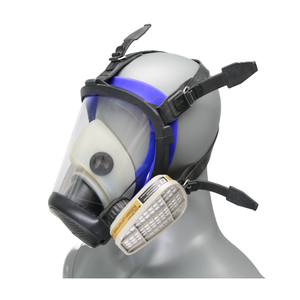 Ayonsafety EN 136 <span class=keywords><strong>Respirator</strong></span> wajah penuh silikon kualitas tinggi Filter ganda dirancang kerucut untuk masker <span class=keywords><strong>Gas</strong></span> pemadam kebakaran - Product Image 6