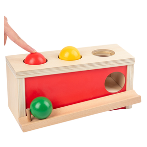 Montessori Wooden <strong>Toys</strong> for 1-3 Years CPC Certified <strong>Educational</strong> <strong>Ball</strong> Tracker <strong>Drop</strong> Push <strong>Toy</strong> Object Permanence Box Great Games for - Product Image 1