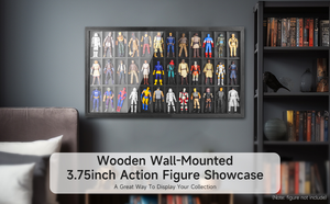 Vitrine en bois pour figurines d'<span class=keywords><strong>action</strong></span> <span class=keywords><strong>de</strong></span> 3,75 pouces, murale, 36 compartiments, adaptée aux figurines d'<span class=keywords><strong>action</strong></span> Marvel - Product Image 6