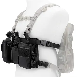 Molle System Chest Rig Hunting Tactical Vest Gear Pack Magazine Pouch Holster