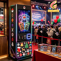 Distributeur de cartes TCG intelligent, lecteur de cartes, système de paiement multiple et de synchronisation des stocks par voie
