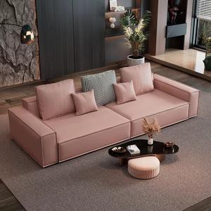 أريكة جلدية مريحة بتصميم عصري وجودة عالية وسعر منخفض لغرفة المعيشة - Product Image 5