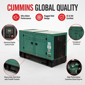 เครื่องกำเนิดไฟฟ้า Cummins Weichai 100Kw/125Kva 200Kva แบบเงียบ แบบเปิด แบบสตาร์ทอัตโนมัติ 1500 รอบต่อนาที 380v/230v - Product Image 2