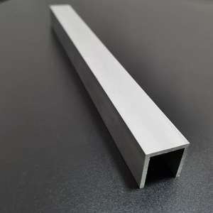 Perfil de puntal de aleación de aluminio y Metal extruido anodizado plateado de alta precisión, producto de pista de canal en forma de C - Product Image 6