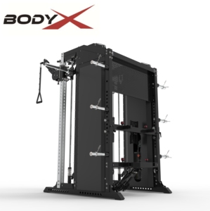 S0106E Machine <span class=keywords><strong>Smith</strong></span> multifonctionnelle à usage commercial avec fonction de croisement de câbles, rack de musculation avec fonction de tirage latéral et de tirage bas - Product Image 6