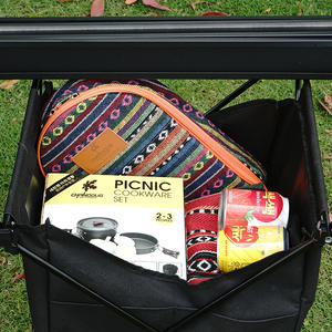 Mesa Plegable de Aluminio para Exteriores, Diseño Moderno y Ligero, Fácil de Transportar, con Bolsillo de Almacenamiento para Camping - Product Image 6