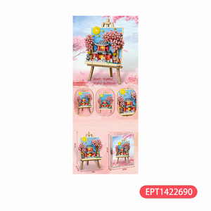 EPT Petite particule 693PCS-process Building Block Planche à <span class=keywords><strong>dessin</strong></span>-Peach Blossom Planche à <span class=keywords><strong>dessin</strong></span> avec lumière - Product Image 2
