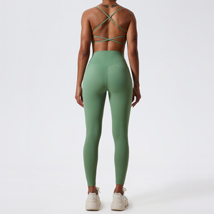 <span class=keywords><strong>Conjuntos</strong></span> Deportivos Personalizados MIQI, Leggings de Yoga con Efecto Levanta Glúteos, 2 Piezas, Ropa Deportiva para Entrenamiento, Yoga, para <span class=keywords><strong>Mujer</strong></span> - Product Image 5