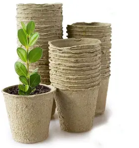 Trapiantatrice biodegradabile polpa di carta fiore pianta vasi di torba trapianto piantine vasi vassoio di germinazione dei semi