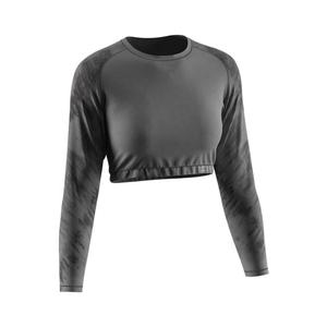 Camiseta Deportiva de Diseño Y2K, Top Corto de Manga Larga para Gimnasio, Camiseta de Hombro Descubierto para Mujer 2023, para Chicas - Product Image 3