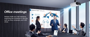 Projecteur numérique intelligent à courte focale 5G, Full HD 1080P 4K, pour extérieur, cinéma vidéo 3D, certifié <span class=keywords><strong>Google</strong></span>-TV, haute luminosité - Product Image 6