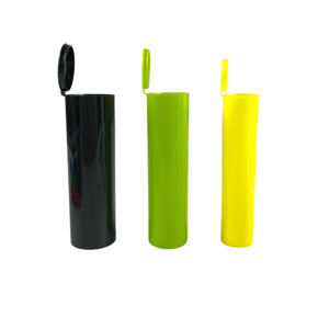 Tube en plastique de couleur personnalisé à l'épreuve des enfants Pop Top stockage portable Squeeze pilule capsule bouteille pharmacie boîte à pilules étui - Product Image 3