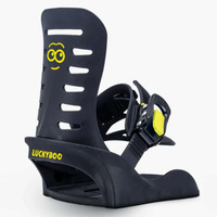 Fixations de snowboard pour enfants Luckyboo, modèle Future, fixation pour ski/snowboard, sangles en PU, amorti en EVA épaissi