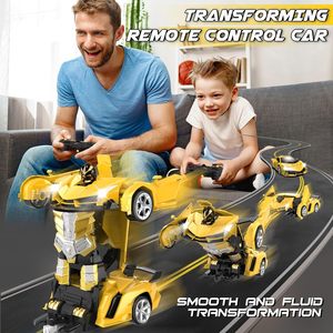 Voiture robot télécommandée universelle à rotation 360°, transformable, avec lumières éclatantes – Nouveauté très prisée - Product Image 2