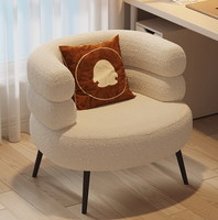 Fauteuil de salon, fauteuil de loisirs, fauteuil de maquillage, fauteuil de chambre à coucher avec application relaxante pour appartement, maison, bureau, chaises d'intérieur, lampe en polaire