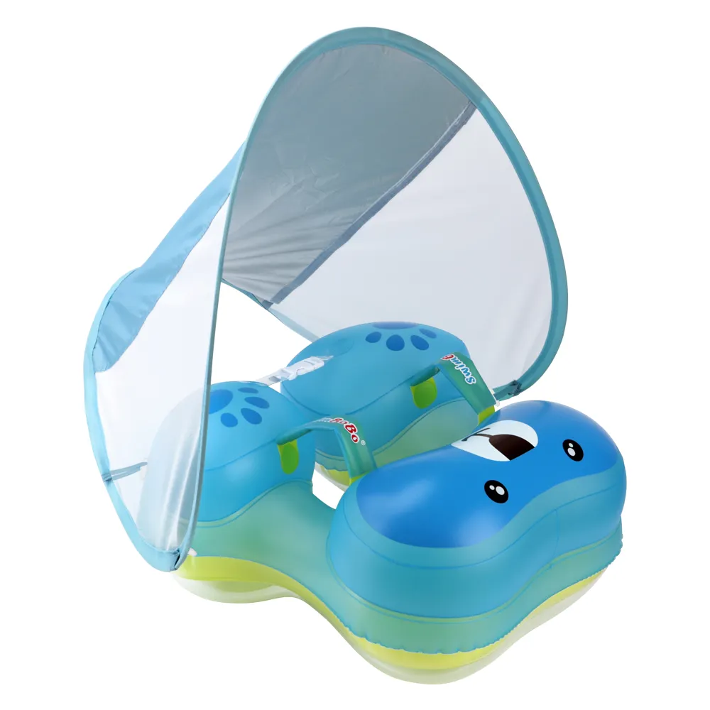 Swimbobo nuevo estilo undeararm piscina flotante 0 a 3 años EN71/CPC bebé flotador dosel niños anillo de natación inflable