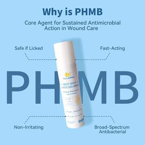 <span class=keywords><strong>Spray</strong></span> anti-démangeaisons et antimicrobien pour chiens et chats - Aloe & PHMB 8 Fl Oz - Product Image 2