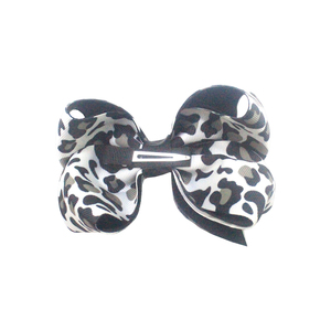Venta al por mayor de 5 pulgadas personalizable Impresión de lazos leopardo fútbol juguete S <span class=keywords><strong>Tory</strong></span> niña pinzas de pelo para niñas - Product Image 5