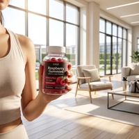 Suplementos de Gomitas Veganas Personalizadas con Sabor a Frambuesa, Ricas en Vitamina C, Sin Gluten, para Adultos, Marca Privada OEM