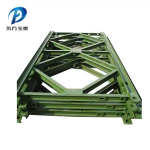 Rescue and disaster relief portable installation of steel structure bailey bridge
