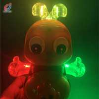 Juguete Interactivo Chengji con Luces, Funciona con Pilas, Multifuncional, Eléctrico, Baila y Camina, Abeja de Dibujos Animados, Juguete Eléctrico de Abeja
