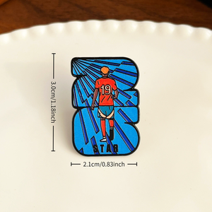 Broche de aleación con diseño de fútbol de EE. UU., Canadá y México 2026, insignia de recuerdo de fútbol, regalo estrella, pequeños accesorios - Product Image 4