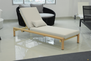 Chaise longue en aluminium Foshan Darwin à prix direct, personnalisable pour extérieur, piscine, patio, hôtel, spa, cour et bord de piscine - Product Image 2