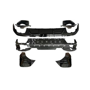 Parachoques trasero para coche BMW, kit de parachoques trasero de ABS con garganta trasera y soporte para serie 4 G26 425i <span class=keywords><strong>430i</strong></span> <span class=keywords><strong>M</strong></span> <span class=keywords><strong>Sport</strong></span> Sedan <span class=keywords><strong>2021</strong></span> + negro brillante - Product Image 5