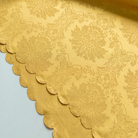 Nappe de table personnalisée en gros pour hôtel, mariage, activités, motif floral jacquard blanc, housse de chaise en polyester imperméable, tissu de serviette