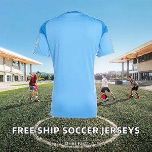 Free Ship 2026 2027 Customized High Quality Spandex/Cotton <b>Quick</b> Dry Soccer Jerseys Front Logo Unisex - Product Image 2