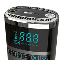 Compresseur d'air de voiture portable numérique sans fil multimode ABS, gonfleur de pneus de vélo, gonfleur de pneus électrique sans fil, pompe à pneus 18L/min