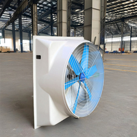 Ventilateur d'extraction à flux axial industriel de haute qualité volets automatiques atelier d'extracteur d'air en métal FRP OEM ODM pris en charge AC électrique