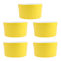 Mini-bol en grès blanc, écologique et non toxique, avec logo promotionnel, pour crème glacée, 100 ml