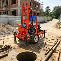 Foreuse hydraulique mobile puissante sur roues pour forage de trous profonds de 100M, 150M, 200M, livraison gratuite