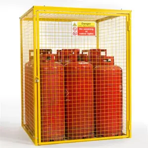 定制折叠安全液化石油气气瓶防水储存笼金属丝网容器