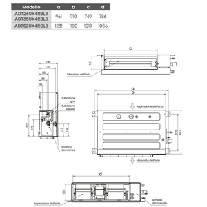 Aire Acondicionado por Conductos Hisense ADT Quadri Split, 18001-24000 Btu, A++, R32, Comercial, 5AMW105U4RQC, Hisense ADT Qu - Product Image 4