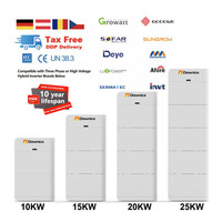 Stockage d'énergie empilable 48V 200AH 10kw 20kw 30kw 40kw 51.2v Batterie d'onduleur Éolienne Système d'énergie solaire Batterie Lifepo4