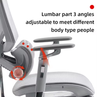 Chaise de bureau exécutive ergonomique moderne de luxe en maille avec fonction pivotante réglable en hauteur