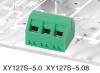 Bornier à vis pour circuit imprimé 45 degrés, haute qualité PA66, 15A 300V, borniers enfichables 5,0 mm
