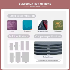 Tapete de Yoga Profesional Ecológico Antideslizante de PU y Caucho Natural con Línea de Alineación y Logotipo Personalizado, Fabricante Mayorista, Listo para Enviar - Product Image 5
