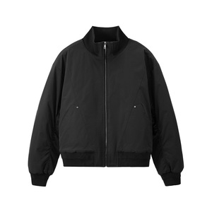Blouson aviateur à col montant, nouvelle collection hiver 2026, coupe déstructurée, veste en coton à col montant - Product Image 5