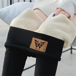 Vente en gros de vêtements d'extérieur d'hiver pour femmes de grande taille portant un pantalon en coton cachemire d'<span class=keywords><strong>agneau</strong></span> avec une taille serrée et une taille haute - Product Image 1