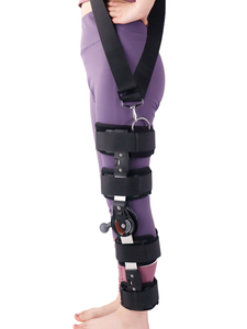 Ginocchiera Ortopedica Leggera in Alluminio, Regolabile e Telescopica, con Cerniera e Design Pieghevole per Supporto alla Camminata - Product Image 2