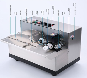 Tự động nóng khô rắn mực bánh xe cuộn Con lăn máy in <span class=keywords><strong>coder</strong></span> hàng loạt ngày mã hóa máy - Product Image 2