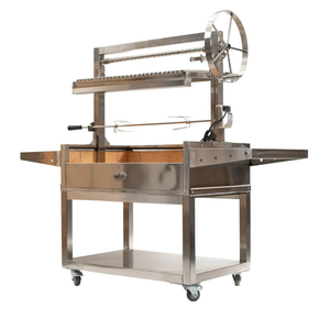Parrilla Argentina de Acero Santa Maria para Asados al Aire Libre, Parrilla de Carbón para Uso Doméstico, Acero Inoxidable - Product Image 1