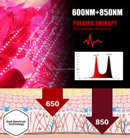 Tapis de luminothérapie infrarouge LED rouge 660-850 nm de grande taille 180 cm, couverture enveloppante pour soulager le corps, améliorer la santé et favoriser un meilleur sommeil