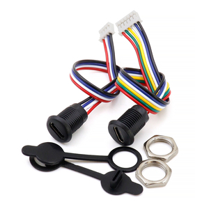 USB Loại C kết nối jack nữ 2P/4P/6P cao hiện tại nhanh chóng sạc 3A Jack Cổng sạc cắm ổ cắm cho các ứng dụng điện - Product Image 2