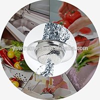 Égouttoir d'évier de cuisine en acier inoxydable, panier anti-rouille, filtre à déchets avec trous de micro-perforation de 2 mm